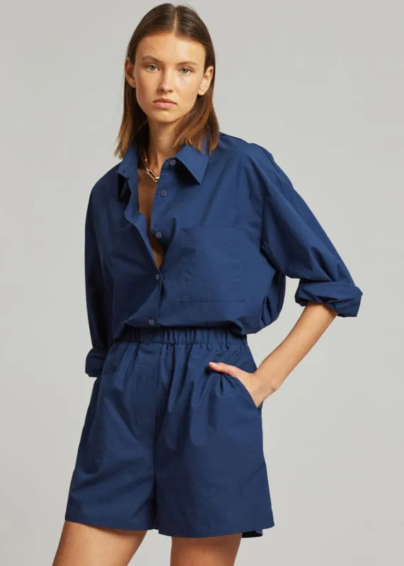 Lui Cotton Boxer Short - Navy sold by Frankie Shop