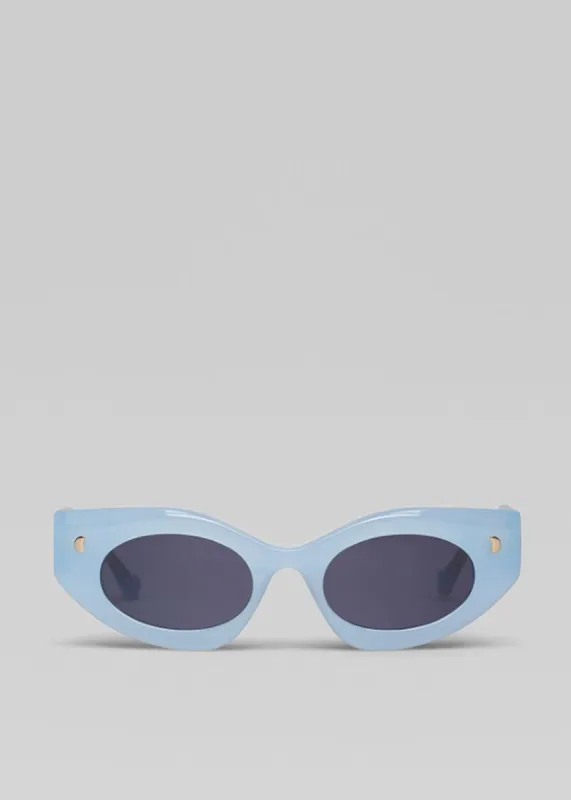 Nanushka Leonie Bio Plastic Sunglasses - Blue sold by Frankie Shop