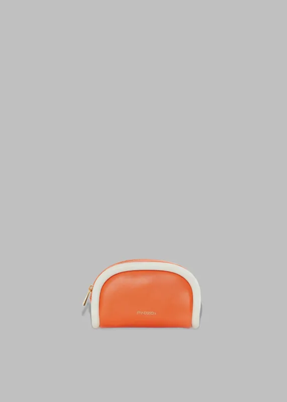 JW Anderson Small Leather Bumper-Pouch - Orange/White made by Frankie Shop
