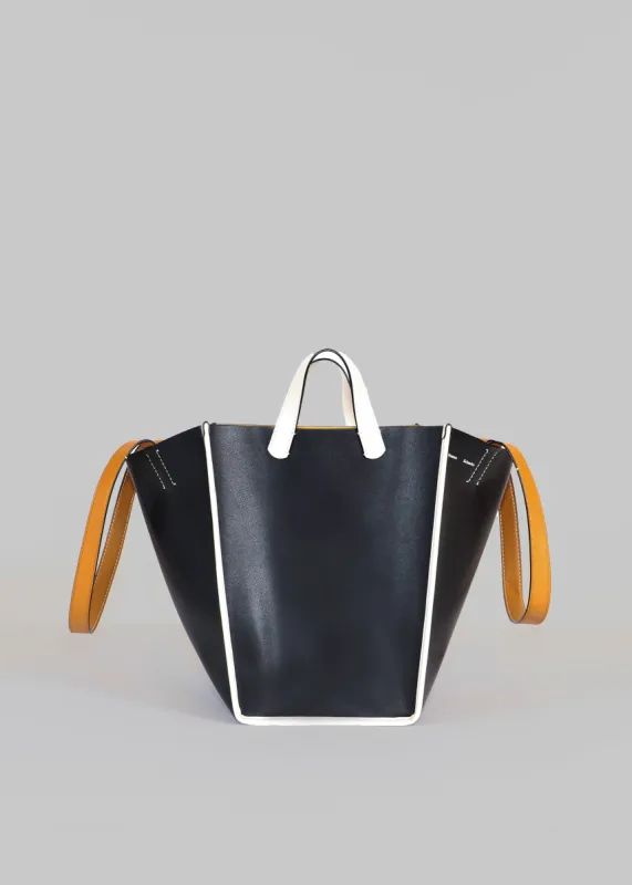 Proenza Schouler White Label XL Mercer Leather Tote - Black sold by Frankie Shop