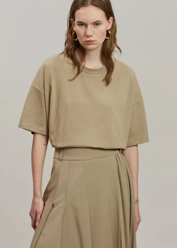 Vernice Tee - Pale Khaki made by Frankie Shop