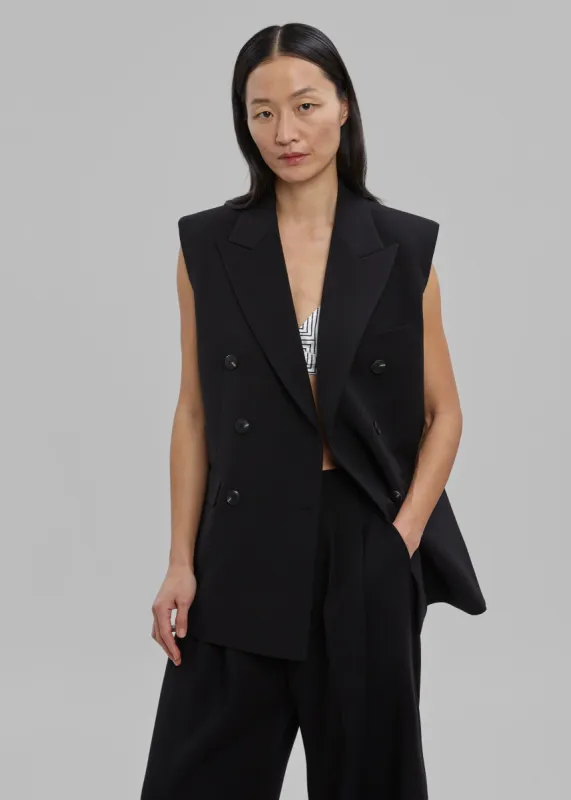 Luxor Double Breasted Vest - Black sold by Frankie Shop