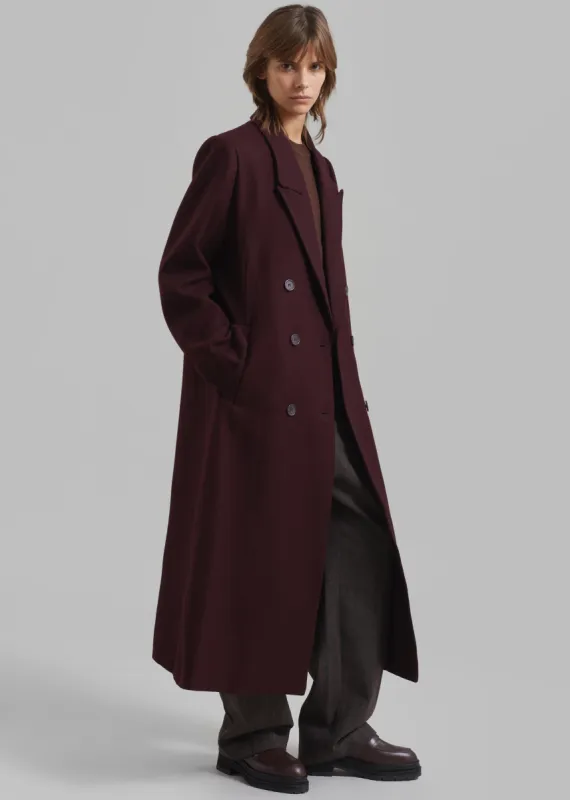 Gestuz Malene GZ Coat - Dark Bordeaux sold by Frankie Shop