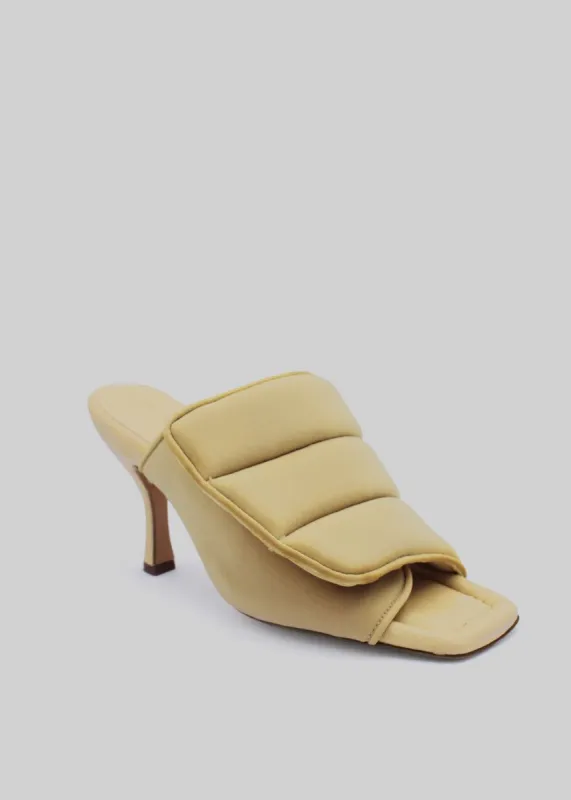Gia Borghini Gia 4 Mule Sandals - Butter Yellow sold by Frankie Shop