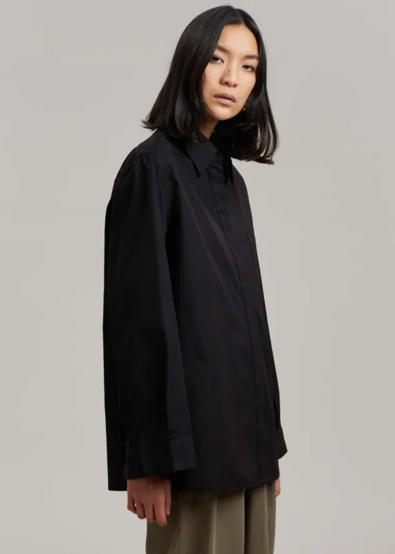Mayim Oversized Shirt - Black sold by Frankie Shop