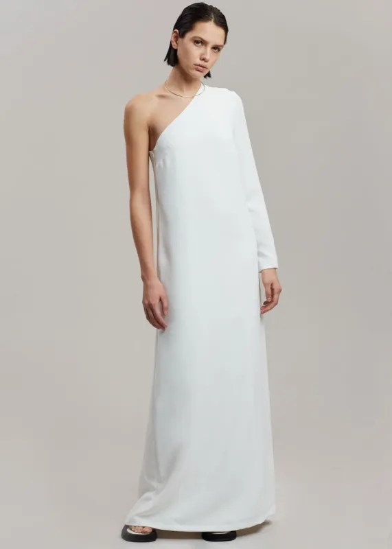 Esse Studios One Shoulder Column Dress - Ivory sold by Frankie Shop