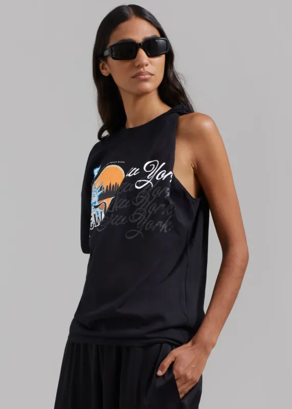 3.1 Phillip Lim We Are NY One Shoulder T-Shirt - Black Multi made by Frankie Shop