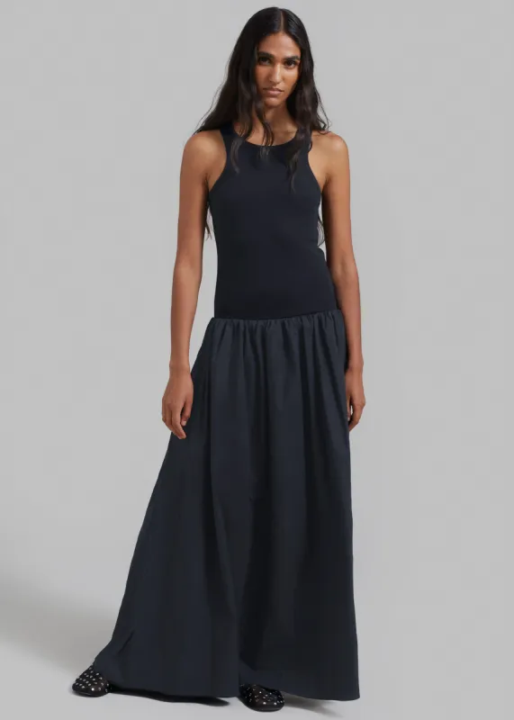 Violette Ballerina Maxi Dress - Navy made by Frankie Shop