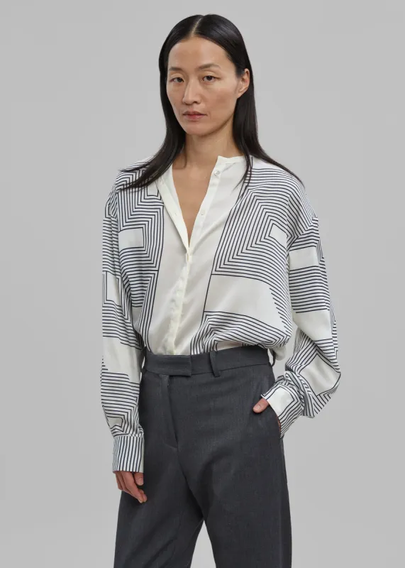 Low Classic Wrap Print Shirt - Print sold by Frankie Shop