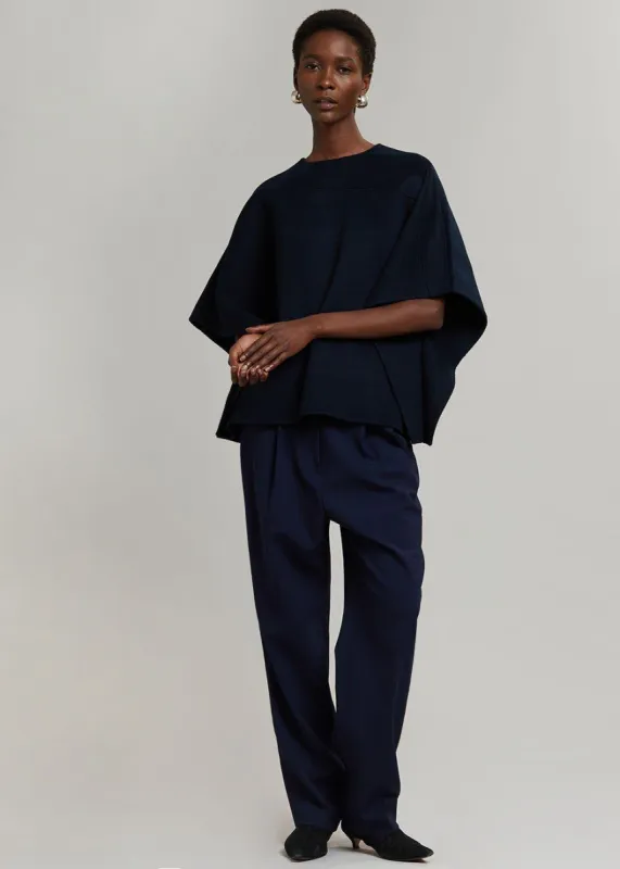 Charlie Short Cape - Deep Navy made by Frankie Shop
