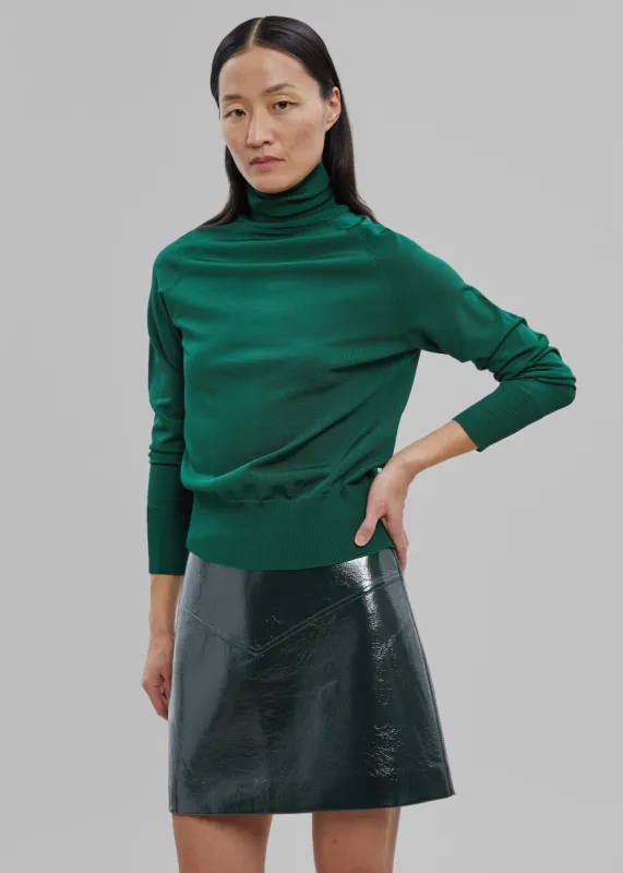 Proenza Schouler White Label Vinyl Mini Skirt - Pine made by Frankie Shop