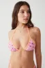 Nick Floral Triangle Bikini Top - Queen's Bath sold by Frankie's Bikinis