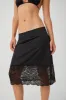 Chamomile Satin Midi Skirt - Black sold by Frankie's Bikinis