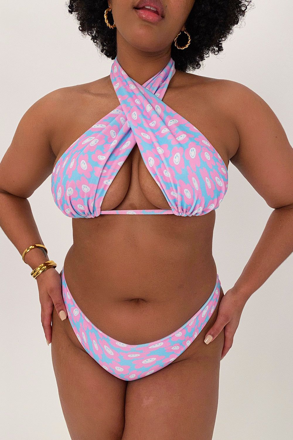 Bash Terry Halter Bikini Top - Daisy Dream - Extended sold by Frankie's Bikinis