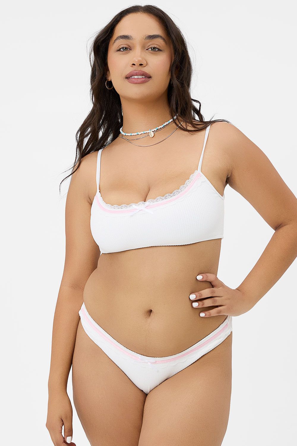 x GIGI HADID Katarina Waffle Cheeky Bikini Bottom - Dandelion - Extended sold by Frankie's Bikinis product image thumbnail 2