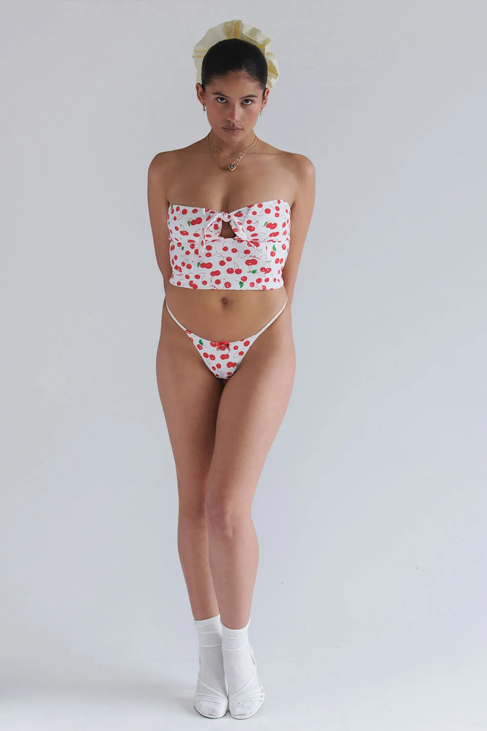 x SYDNEY SWEENEY Spice Skimpy Bikini Bottom - Cherry Bomb sold by Frankie's Bikinis product image thumbnail 2