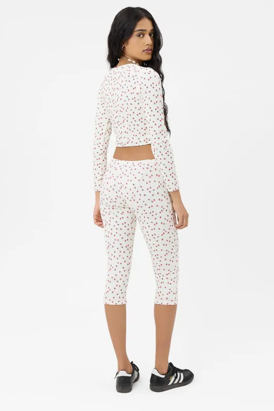 x GIGI HADID Erin Terry Capri Pants - Strawberry Cream sold by Frankie's Bikinis