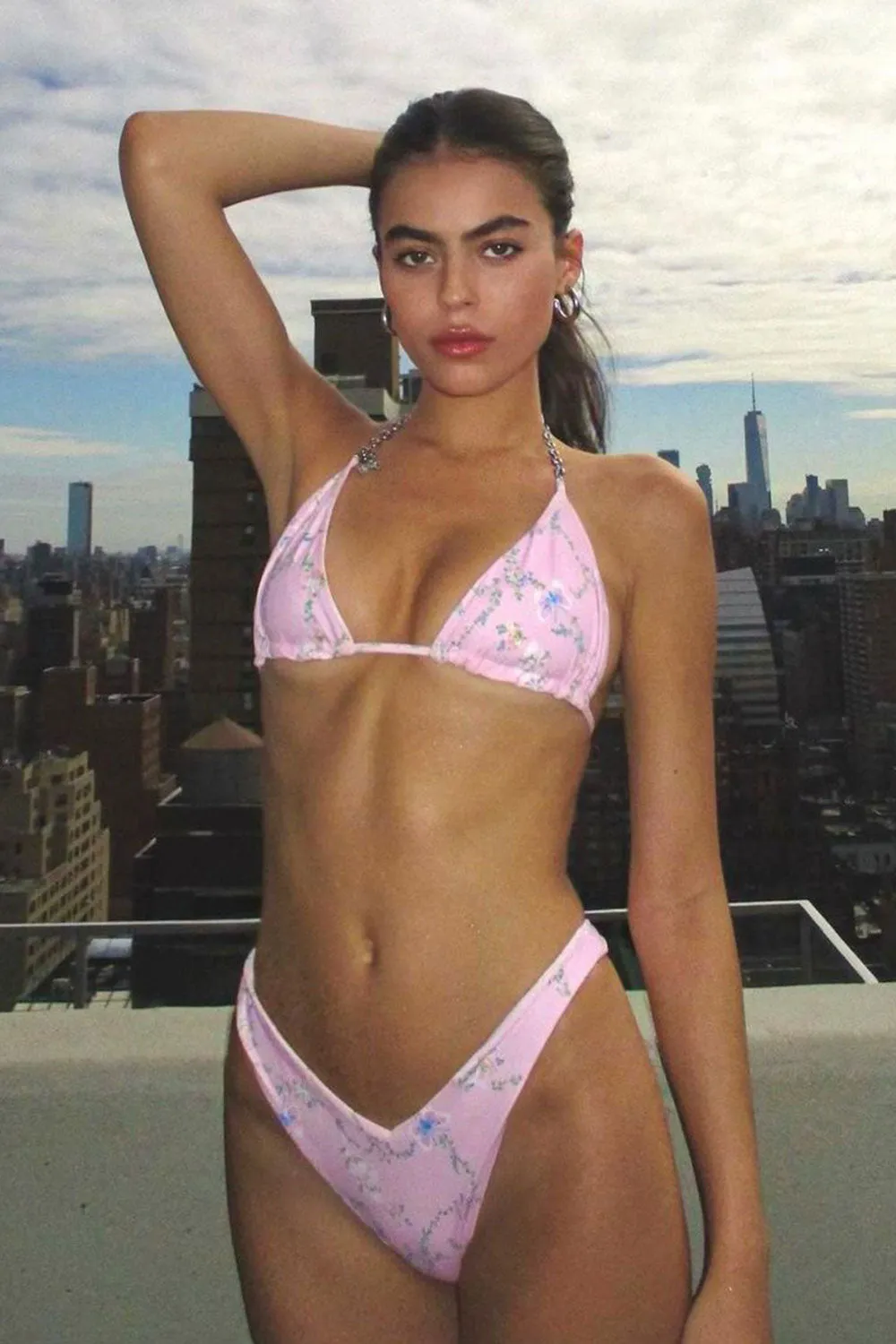 Enzo Floral Cheeky Bikini Bottom - Fairytale sold by Frankie's Bikinis product image thumbnail 2