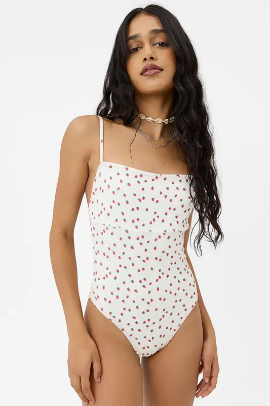 x GIGI HADID 23 Terry One Piece Swimsuit - Strawberry Cream sold by Frankie's Bikinis