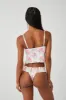 Sofia Floral Micro Bikini Bottom - Tiger Lily sold by Frankie's Bikinis