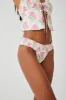 Sofia Floral Micro Bikini Bottom - Tiger Lily sold by Frankie's Bikinis