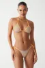 Divine Striped Skimpy Bikini Bottom - Hawaiian Sky sold by Frankie's Bikinis