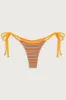 Divine Striped Skimpy Bikini Bottom - Hawaiian Sky sold by Frankie's Bikinis