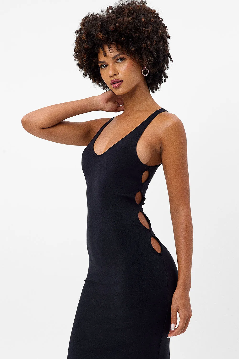Sterling Terry Midi Dress - Black sold by Frankie's Bikinis product image thumbnail 2
