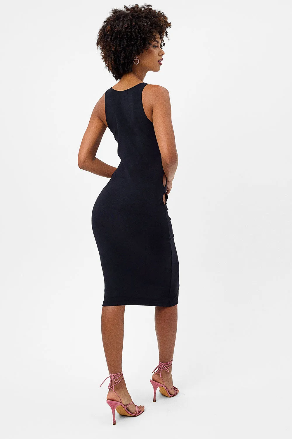 Sterling Terry Midi Dress - Black sold by Frankie's Bikinis product image thumbnail 3