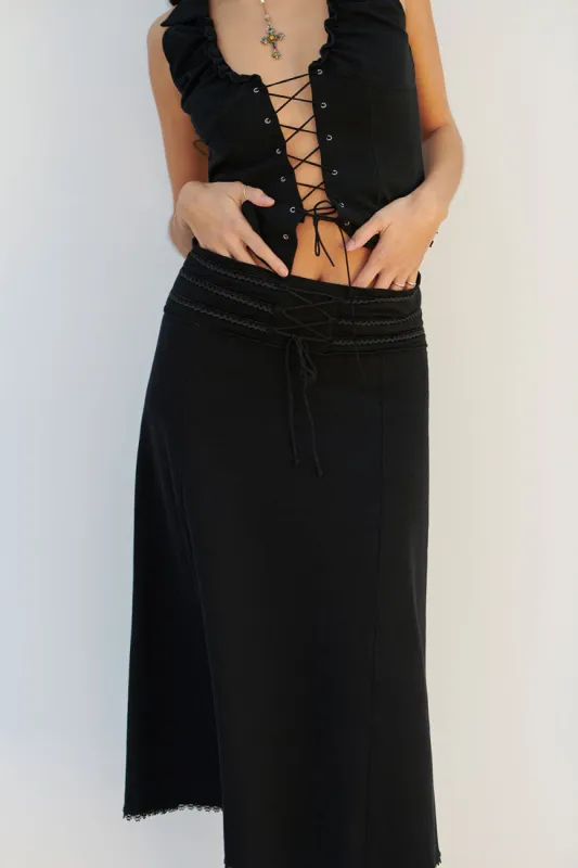 Salem Midi Skirt - Eclipse sold by Frankie's Bikinis