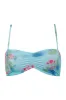Cleo Floral Bralette Bikini Top - Blue Daiquiri sold by Frankie's Bikinis