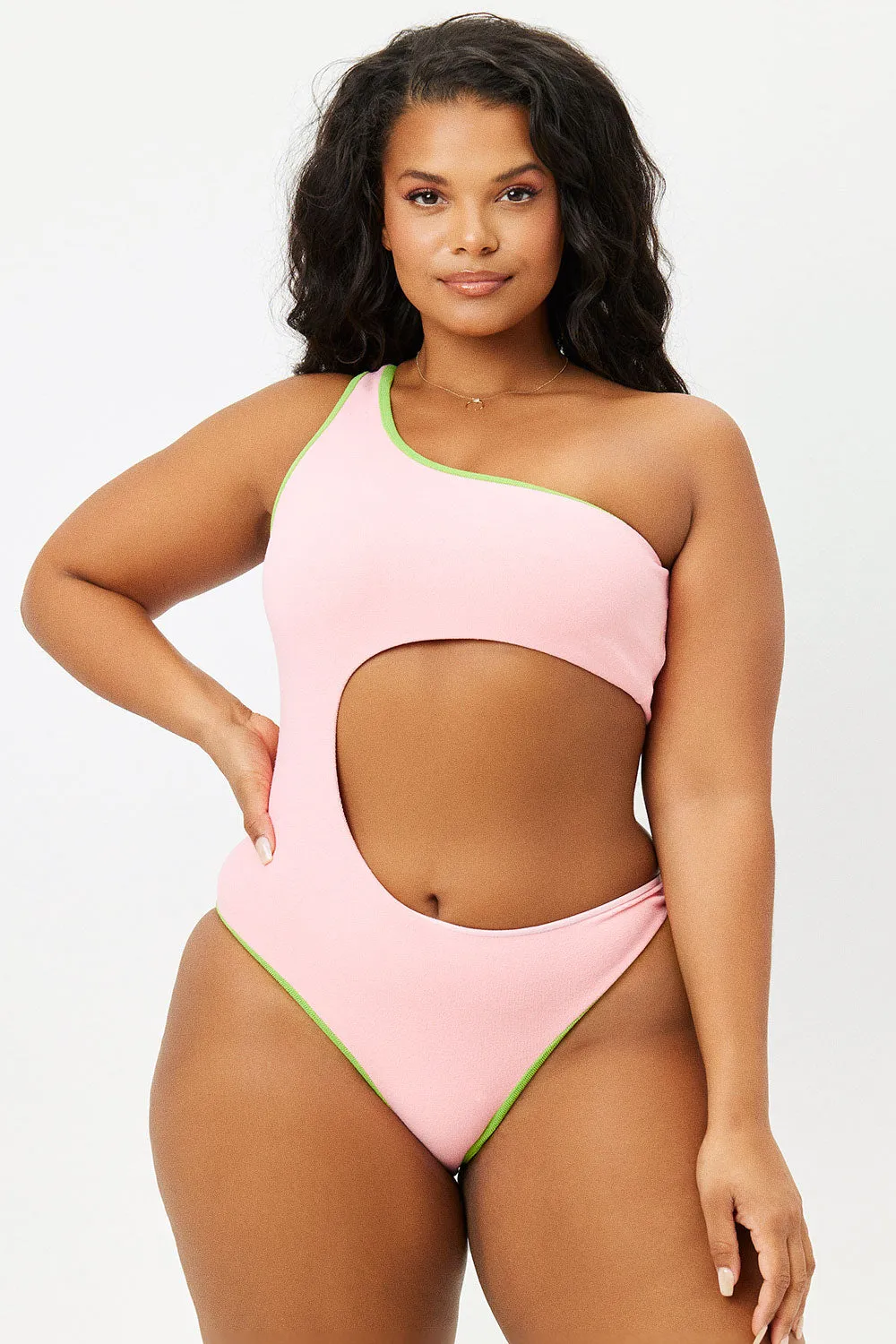 Cash Terry One Piece Swimsuit - Summer Melon sold by Frankie's Bikinis product image thumbnail 2