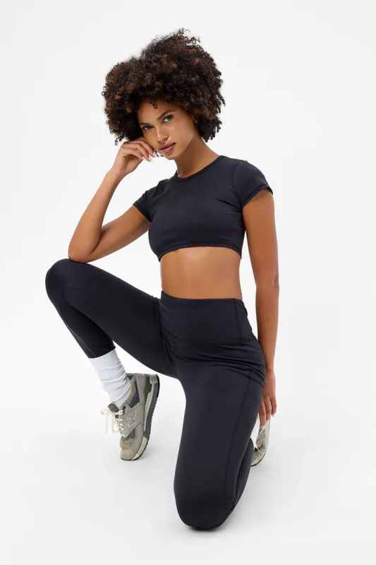 Zippy Crop Top - Black sold by Frankie's Bikinis
