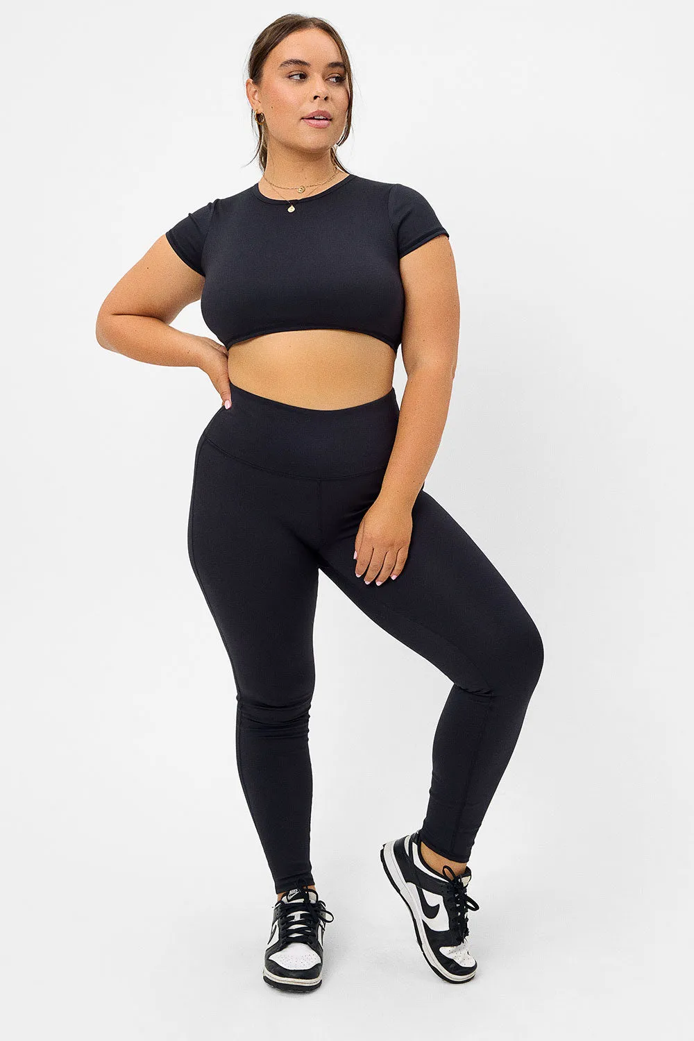 Zippy Crop Top - Black sold by Frankie's Bikinis product image thumbnail 4