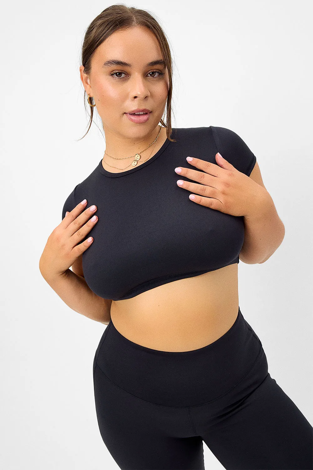 Zippy Crop Top - Black sold by Frankie's Bikinis product image thumbnail 3
