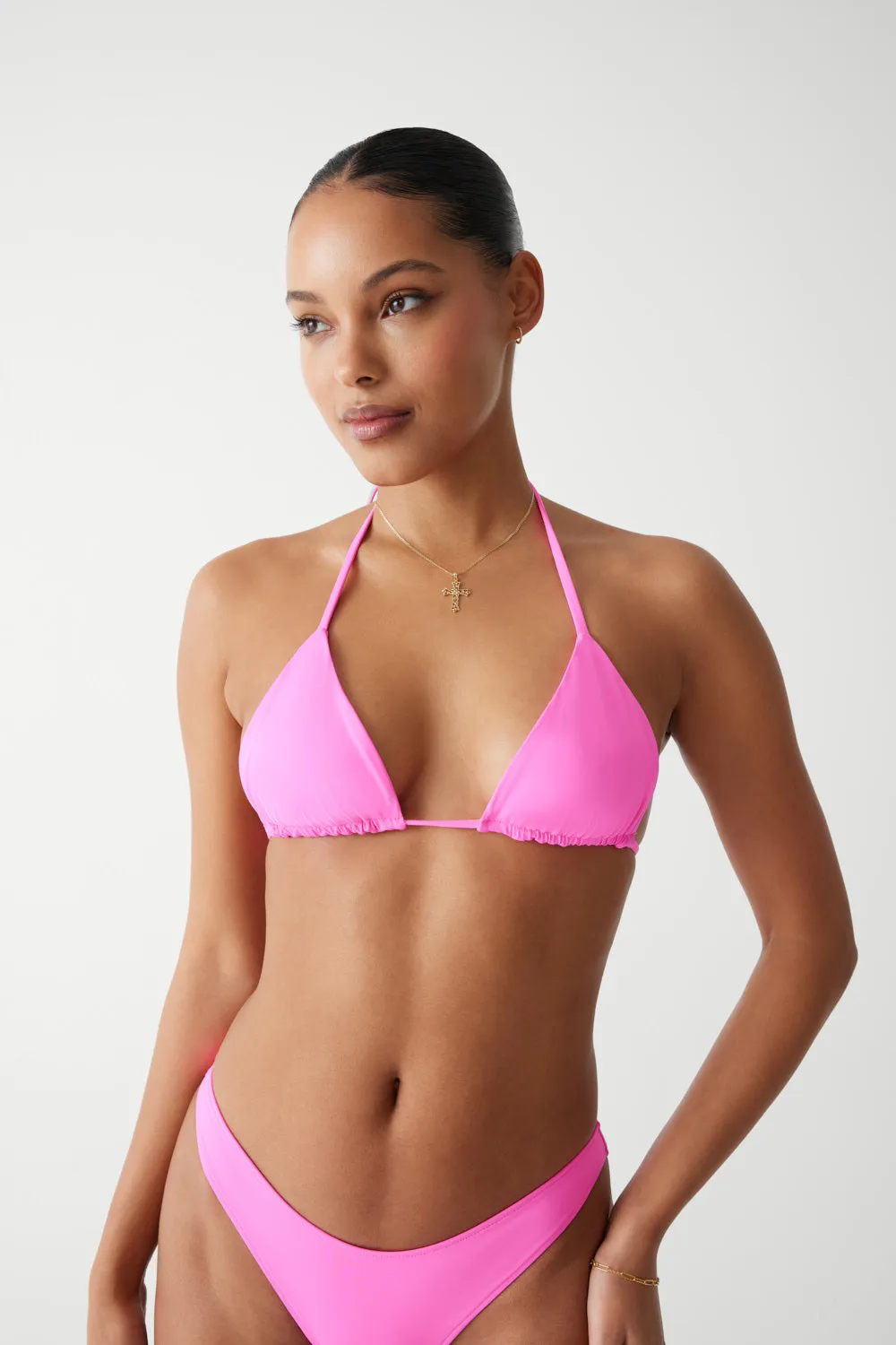 Nick String Triangle Bikini Top - Watermelon sold by Frankie's Bikinis