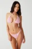 x GUIZIO Tide Crochet Cheeky Bikini Bottom - Slipper Pink sold by Frankie's Bikinis