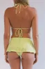 x SYDNEY SWEENEY Rocky Swim Skirt Bikini Bottom - Key Lime sold by Frankie's Bikinis