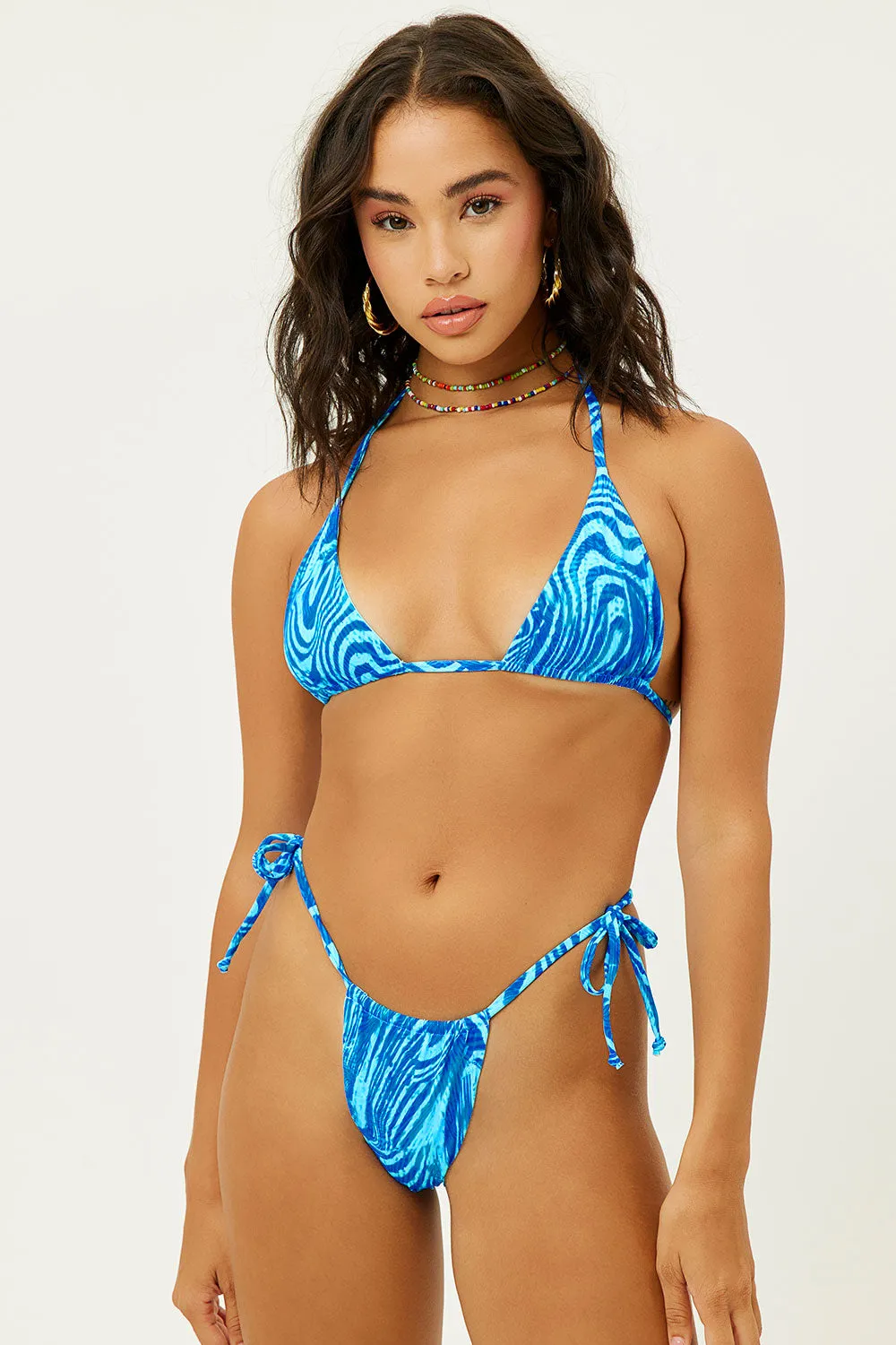 Tia String Bikini Bottom - Electric sold by Frankie's Bikinis product image thumbnail 2