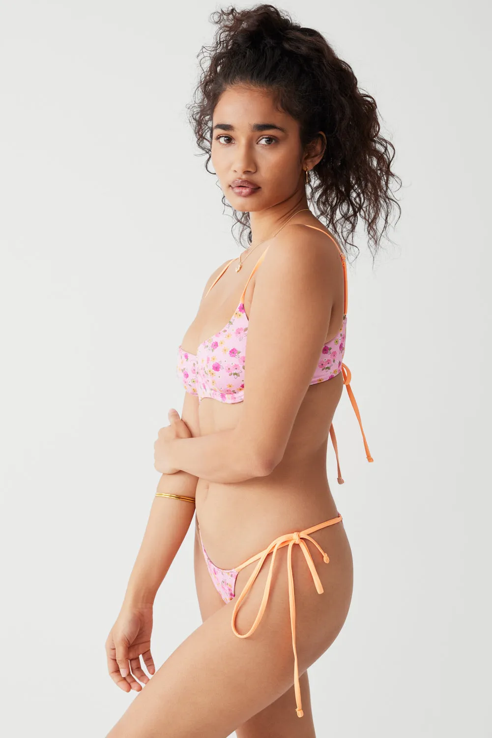 Divine Floral Skimpy Bikini Bottom - Queen's Bath sold by Frankie's Bikinis product image thumbnail 5