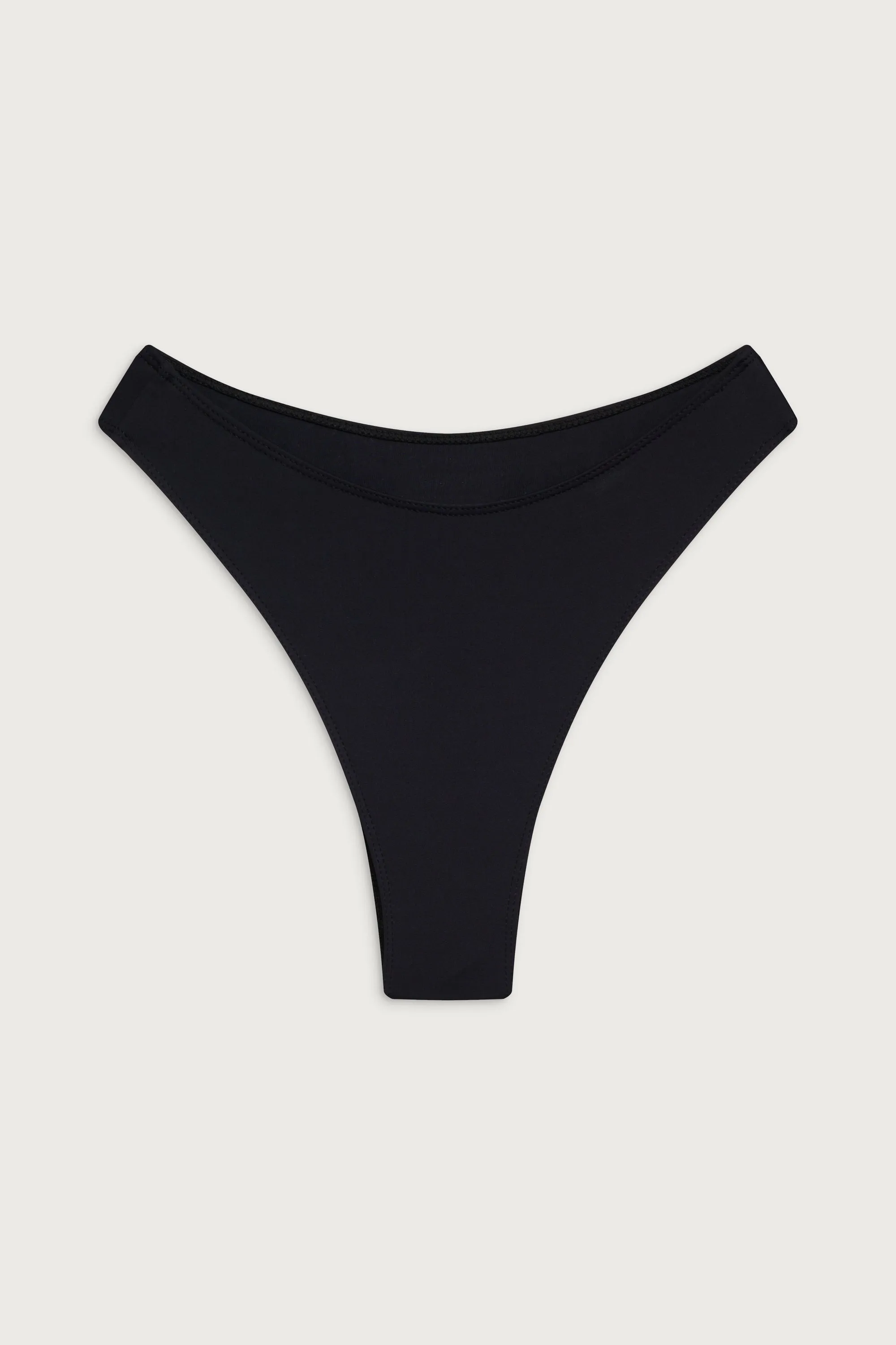 Laura High Waist Cheeky Bikini Bottom - Black sold by Frankie's Bikinis product image thumbnail 2