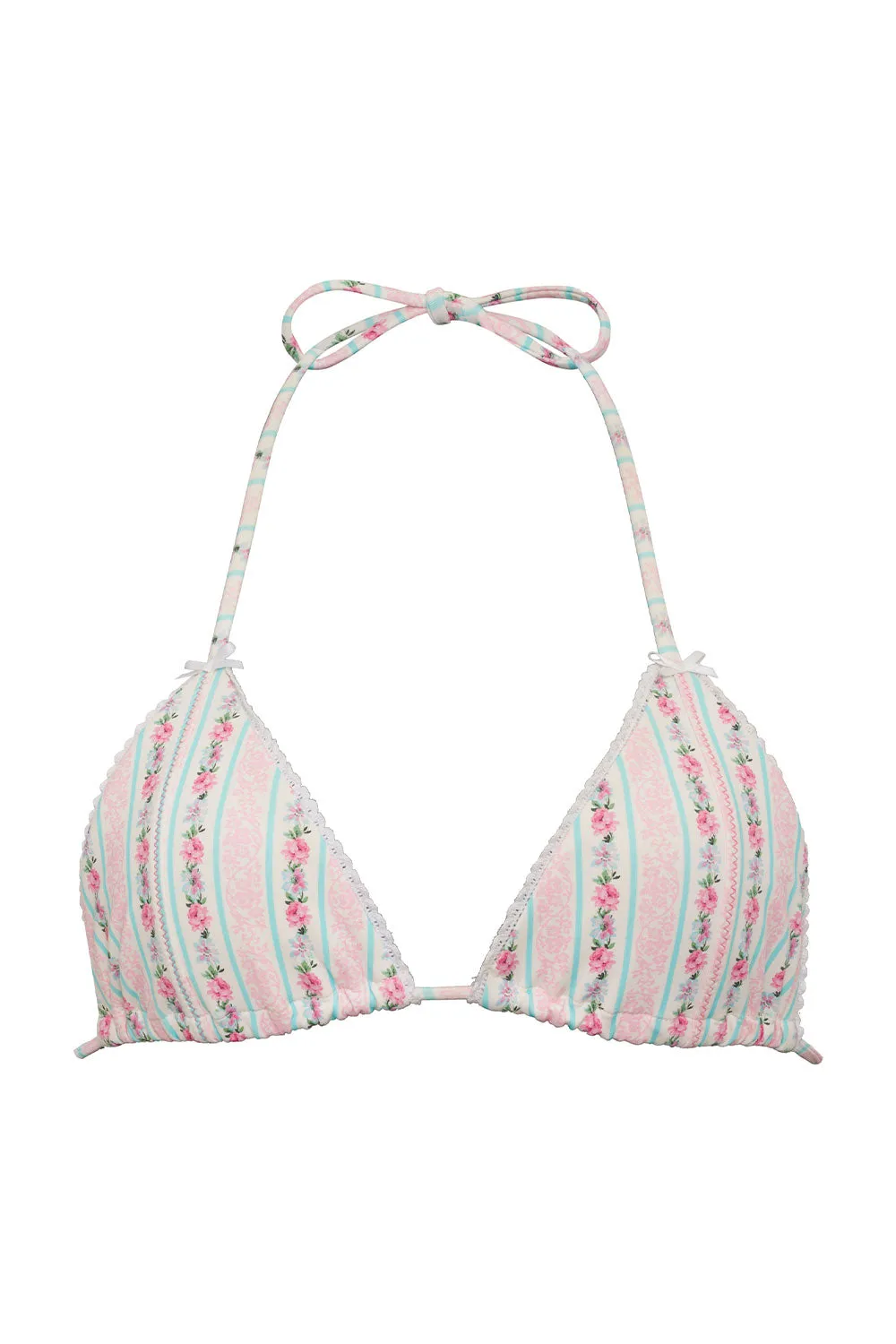 Nick Floral Triangle Bikini Top - French Holiday sold by Frankie's Bikinis product image thumbnail 5