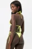 Tia Satin String Bikini Bottom - Lemon Drop sold by Frankie's Bikinis