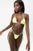 Tia Satin String Bikini Bottom - Lemon Drop sold by Frankie's Bikinis