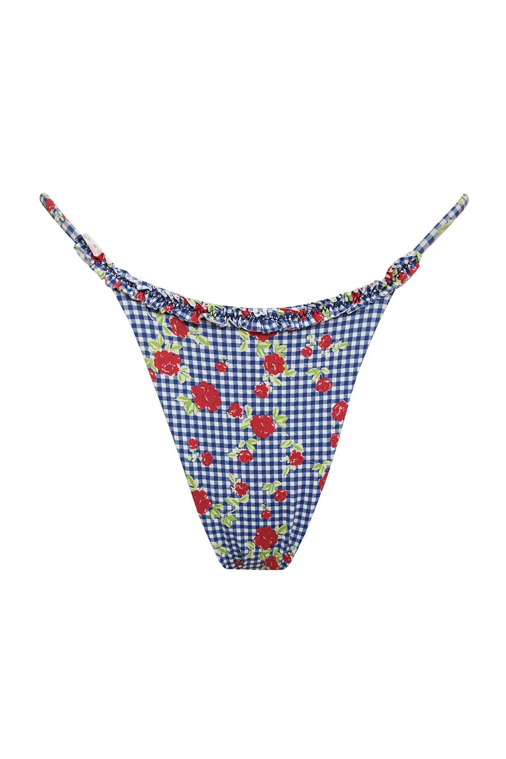 x GUIZIO Somer Floral Skimpy Bikini Bottom - Rose Gingham sold by Frankie's Bikinis product image thumbnail 5