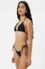 Tia Ribbed String Bikini Bottom - Black sold by Frankie's Bikinis