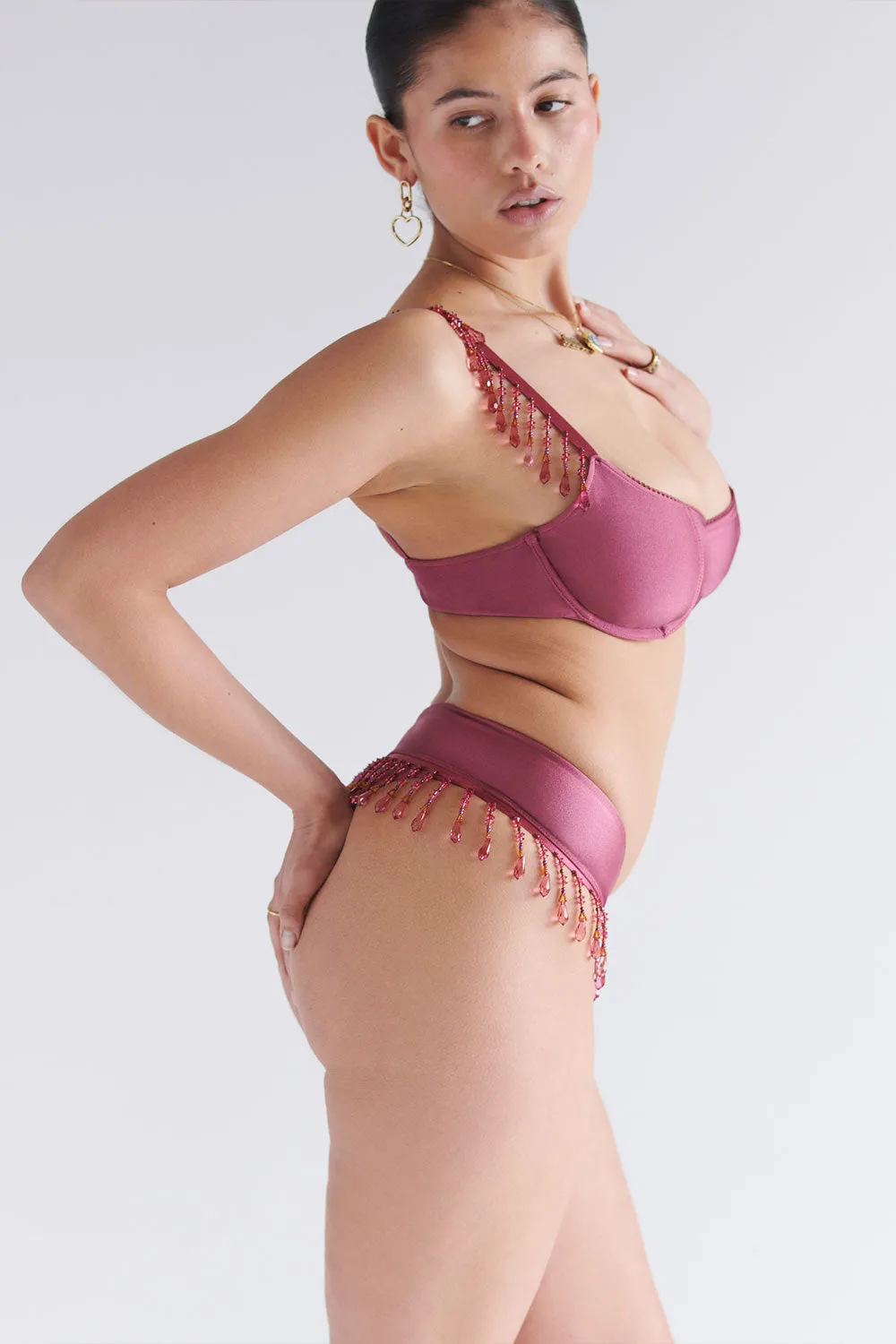 x SYDNEY SWEENEY Muse Skimpy Bikini Bottom - Dusty Rose sold by Frankie's Bikinis product image thumbnail 3