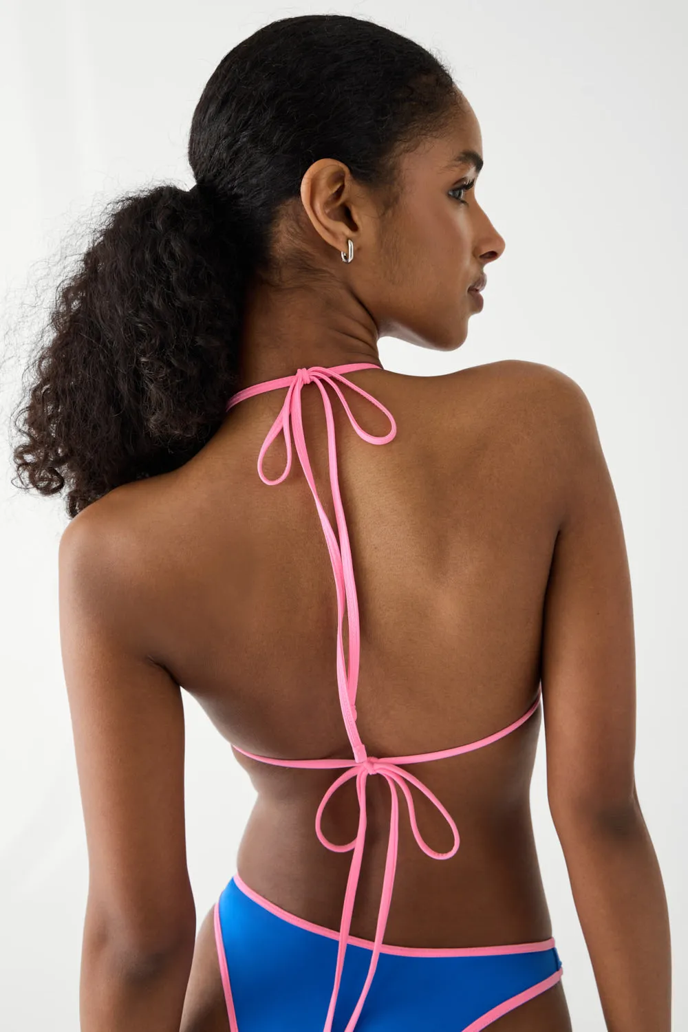 Nick Triangle Halter Bikini Top - Taffy sold by Frankie's Bikinis product image thumbnail 4