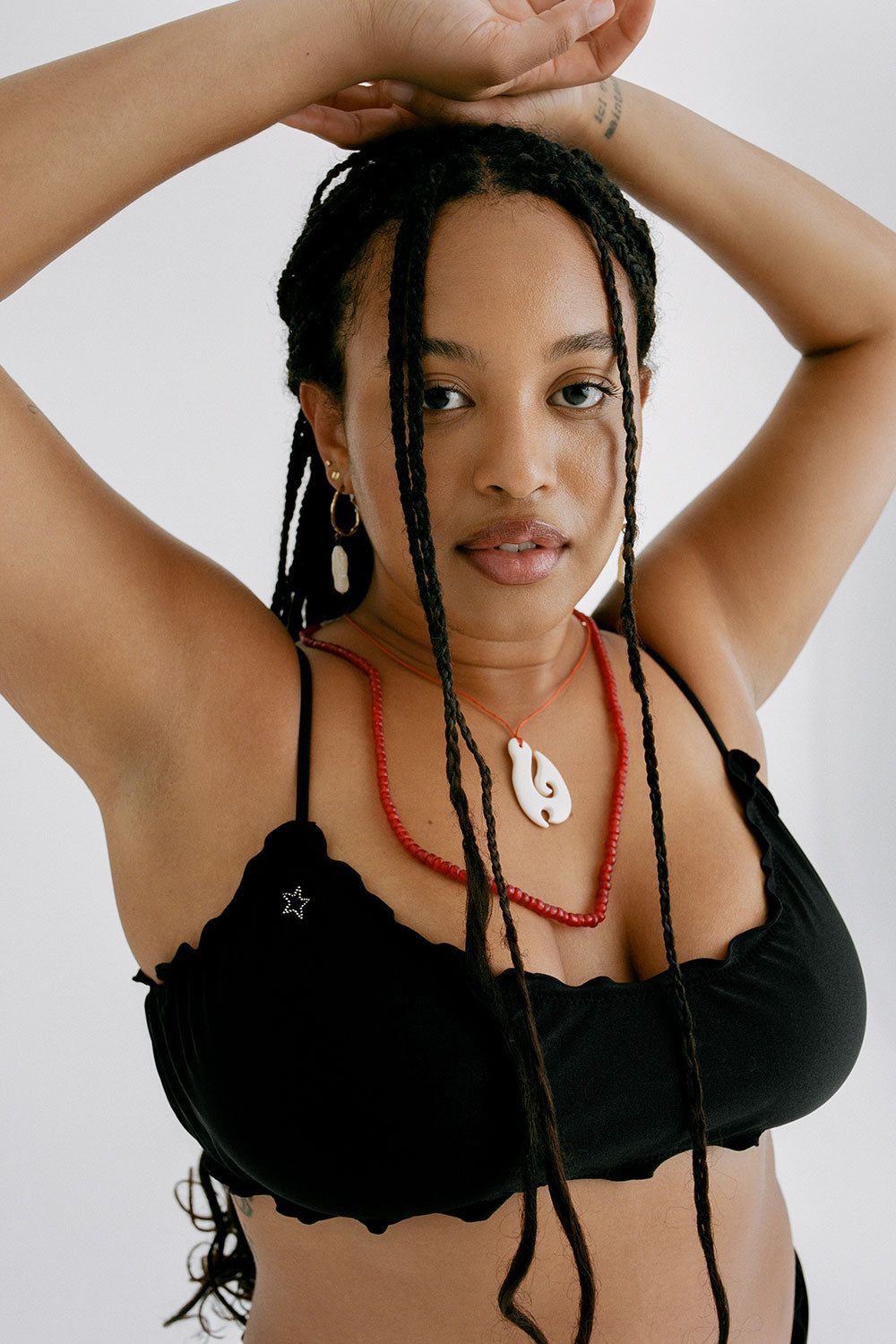 Arabelle Shine Bralette Bikini Top - Black - Extended sold by Frankie's Bikinis product image thumbnail 2