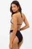 Anne Plissé High Waist Bikini Bottom - Black sold by Frankie's Bikinis